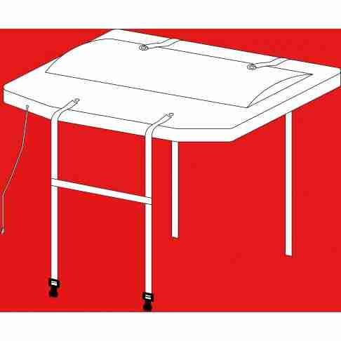 RA50 Hard Covers-Lids with Straps, 54.5 x 33", 6 Sided